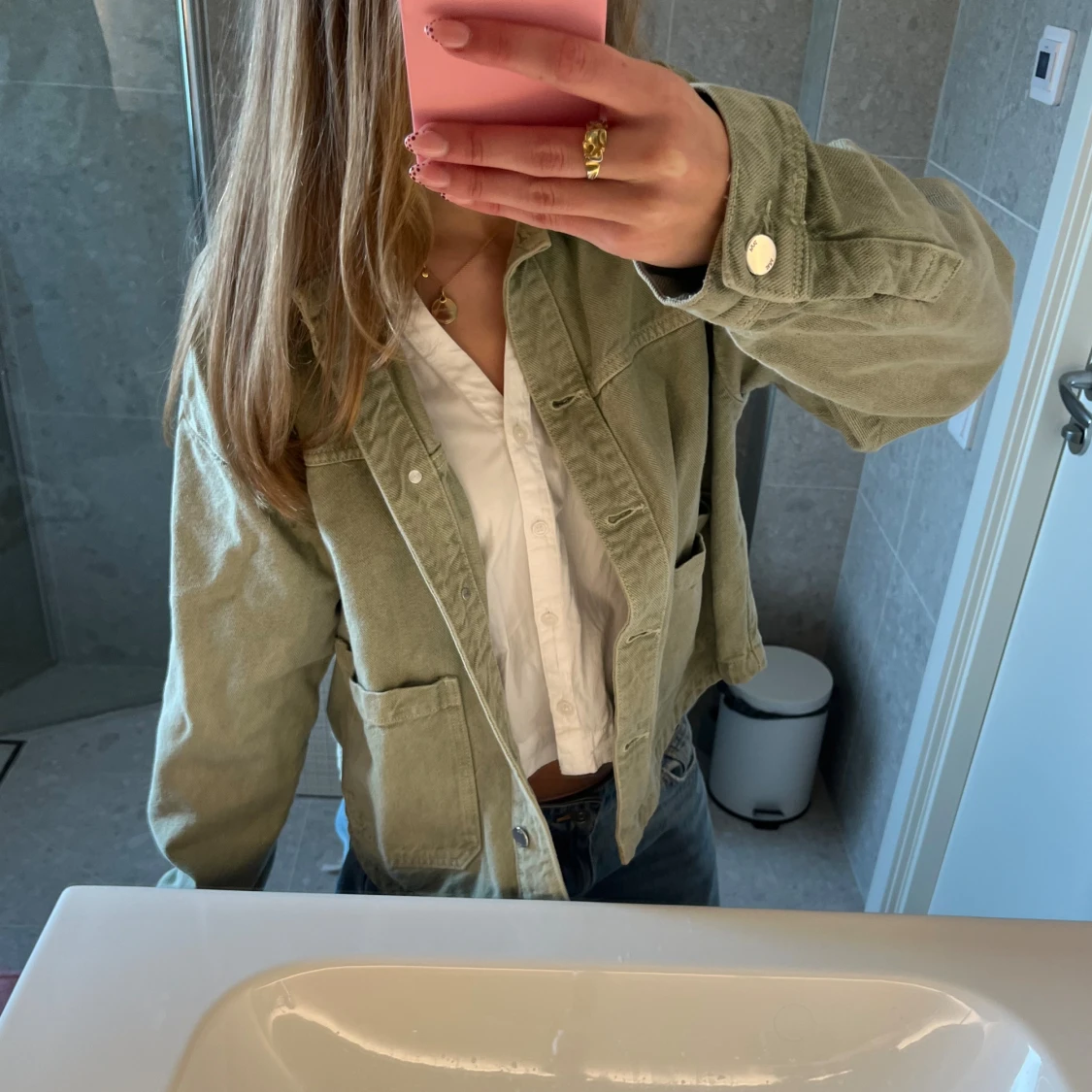 Grön jeansjacka - 1