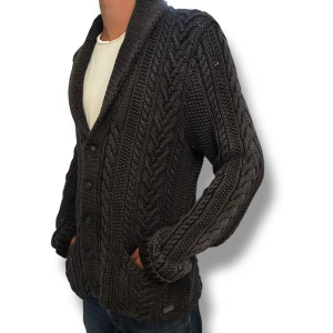 Ralph Lauren Stickad Cardigan  - Ralph Lauren x Denim Supply Cardigan | Toppskick 9/10 finns inga defekter | Färgen svart och storlek L | Nypris runt 4500kr | Hör av er för mer information/bilder!