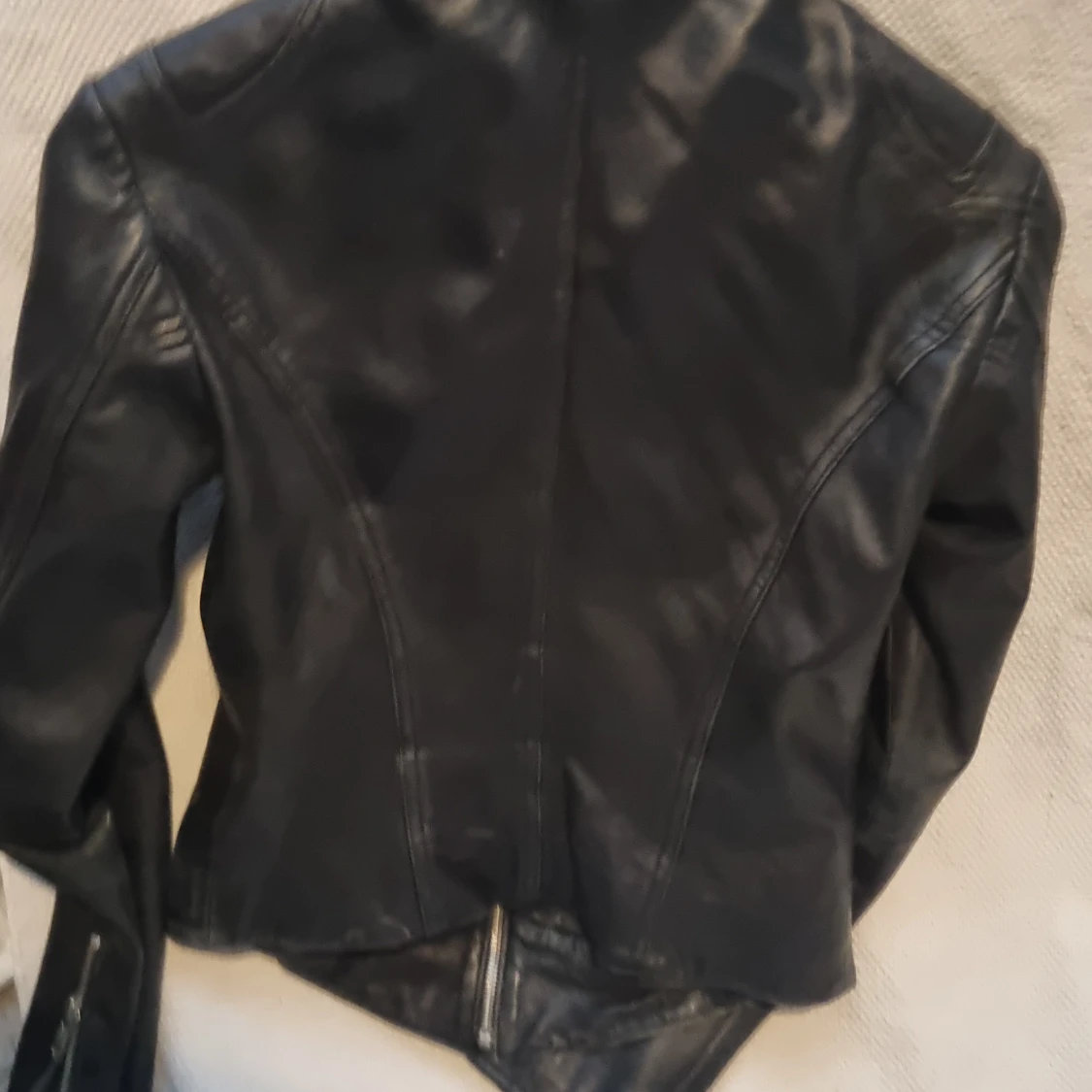 Svart skinnjacka Camie Hoxton London - 1