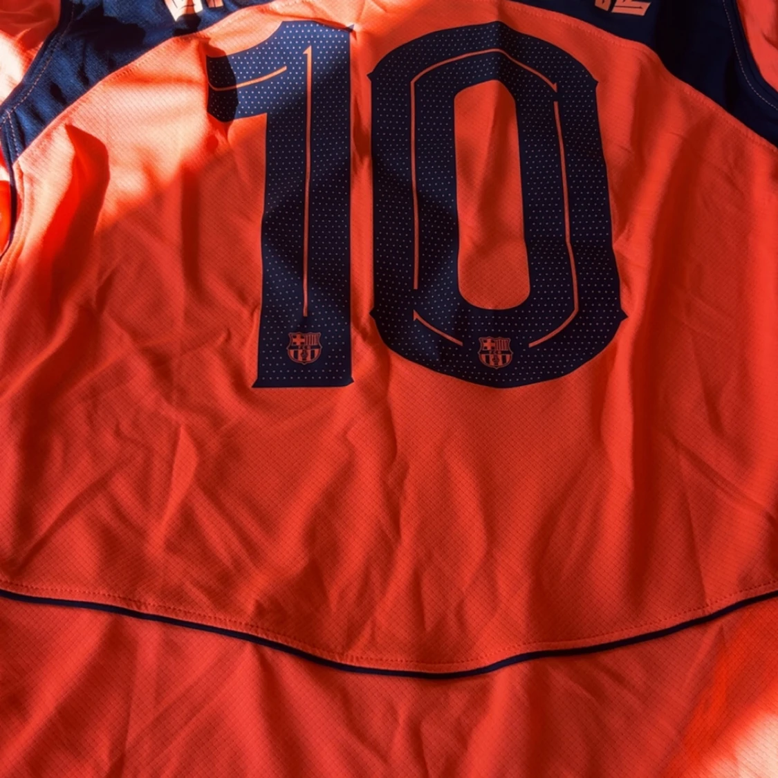 Barcelona orange Nike fotbollströja L - 2