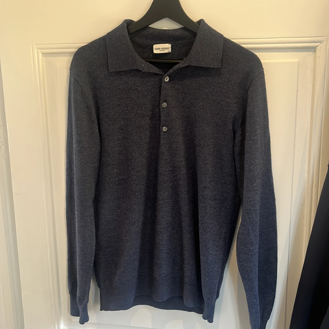 Blå långärmad piké, John Henric  - 1