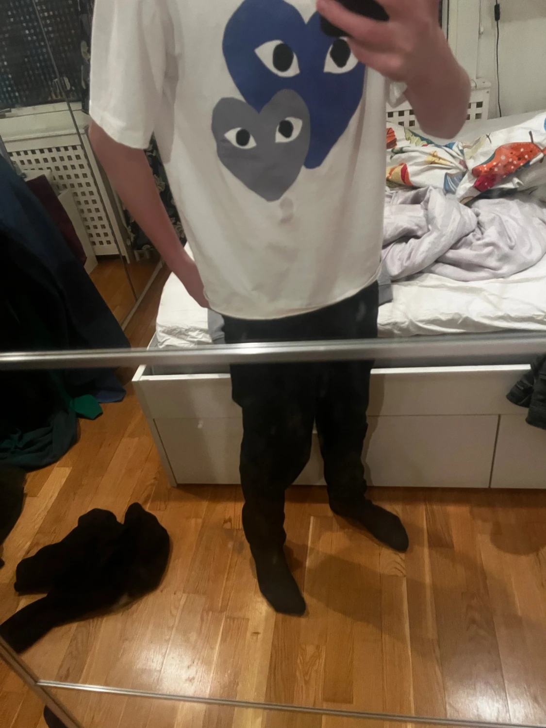 Vit Comme des Garçons Play t-shirt - 4