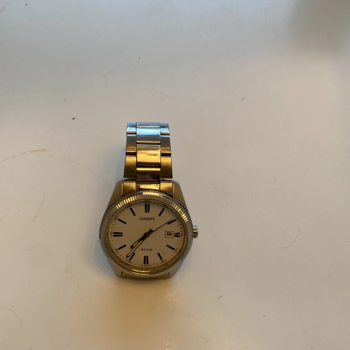 Casio silverfärgad armbandsur