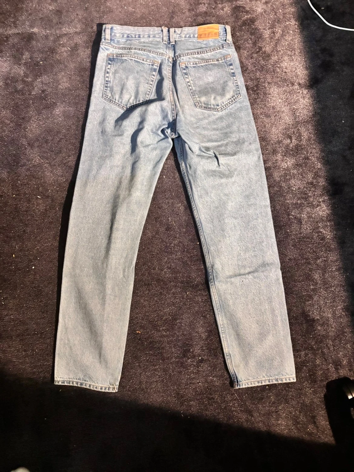 Weekday ljusblå jeans straight fit - 1