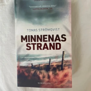 Minnenas strand - En spännande roman om försvinnanden, minnen och relationer vid den danska Jyllandskusten. Boken har ett omslag med kustmotiv och är utgiven av Norstedts. Perfekt för dig som gillar gripande berättelser med mysterium.
