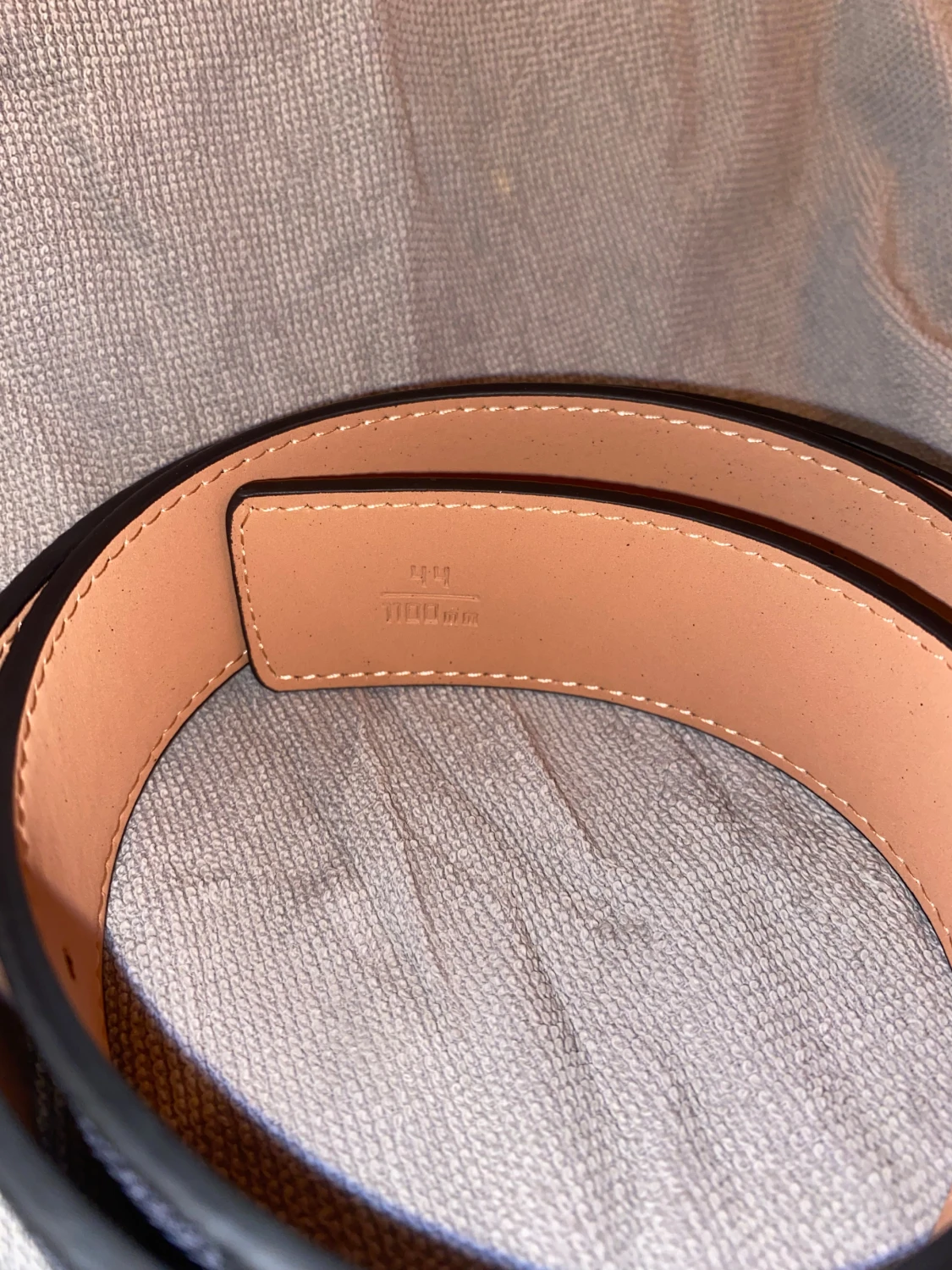 Louis Vuitton rutig skinnbälte - 2