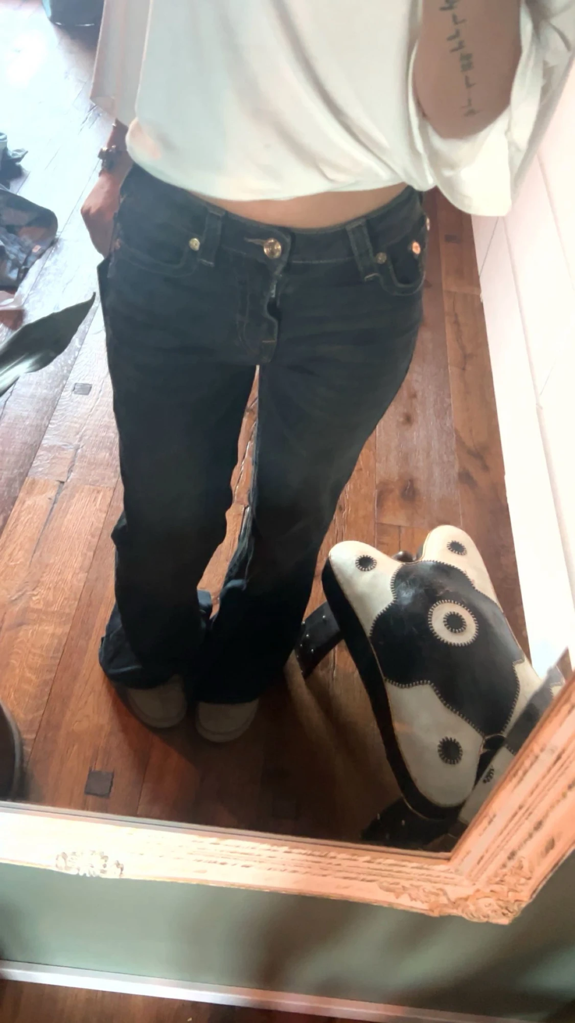 True Religion mörkblå bootcut jeans