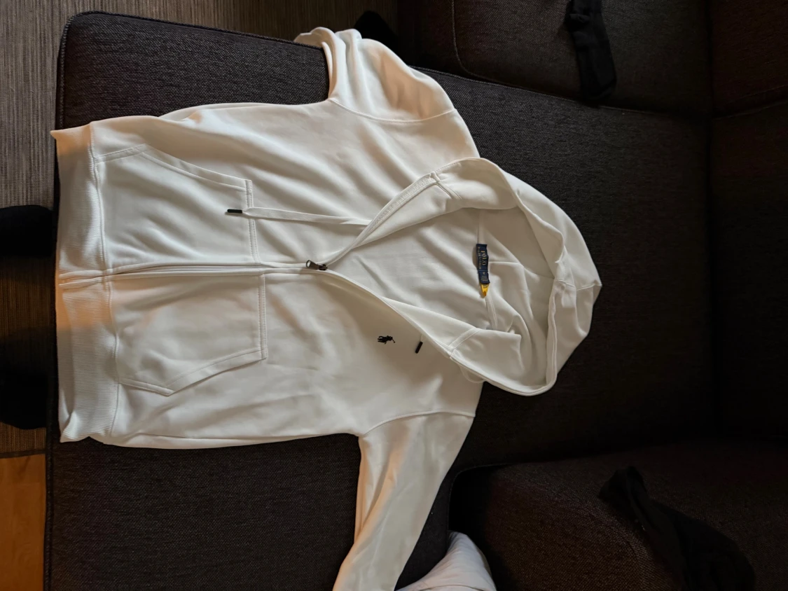 Vit hoodie från Polo Ralph Lauren
