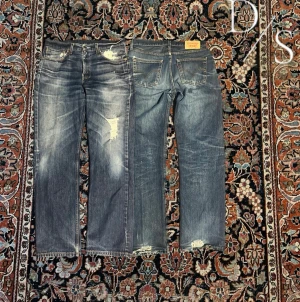 Vintage Levis jeans  - Riktigt snygga vintage Levis jeans i modellen 751 dessa har en riktigt fet tvätt  Midja:43cm  Längd:104cm Benöppning:22cm
