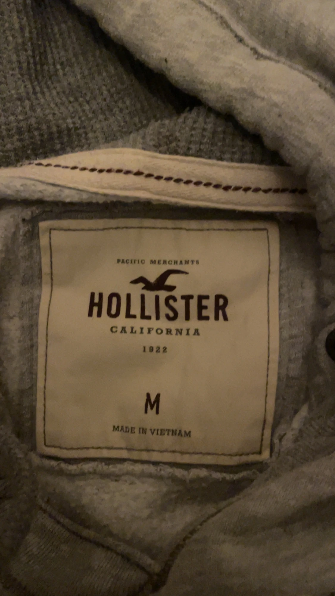 Grå hoodie Hollister med röd 19 - 3
