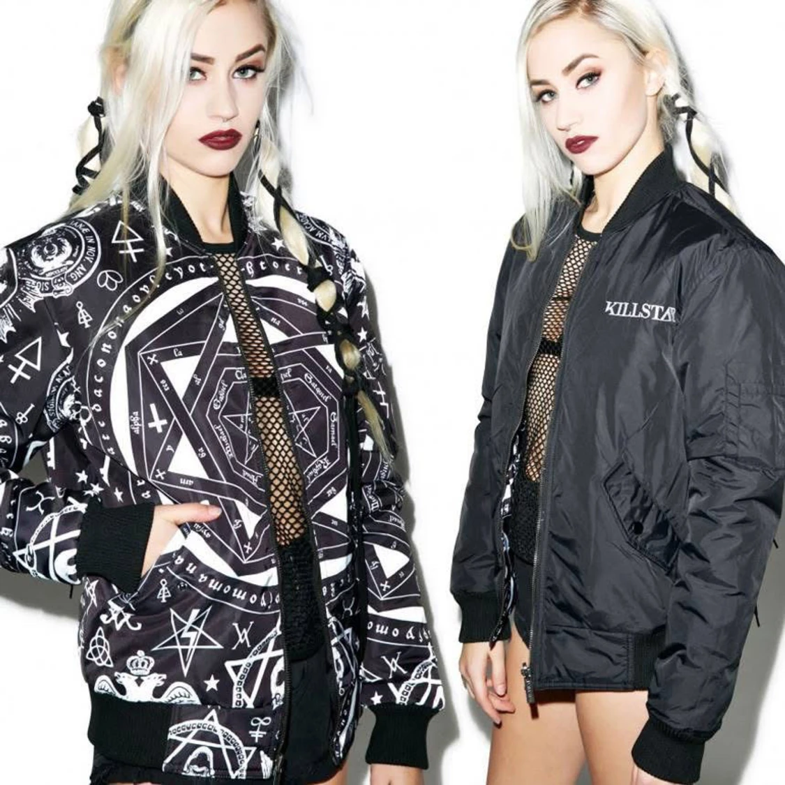 Killstar fodrad bomberjacka vändbar