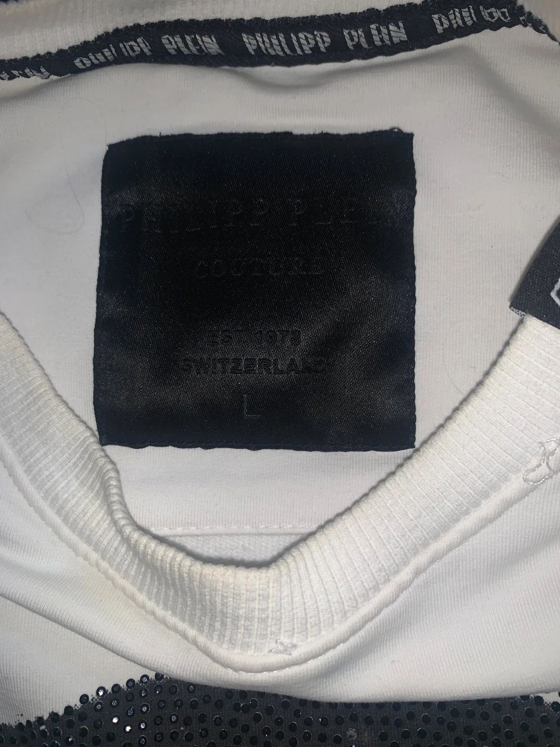 Vit Philipp Plein sweatshirt med döskalle - 2