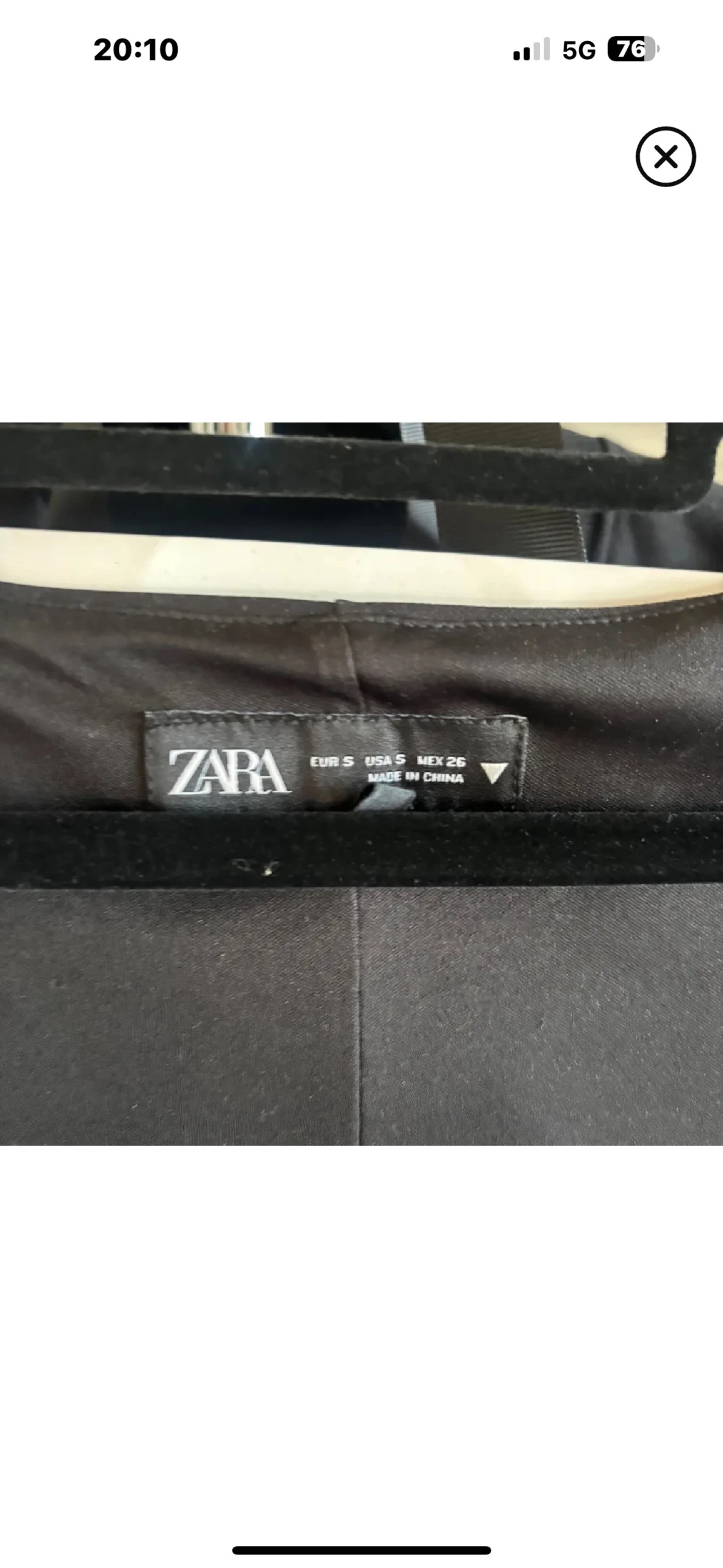 Svart linnetopp från Zara, S - 1