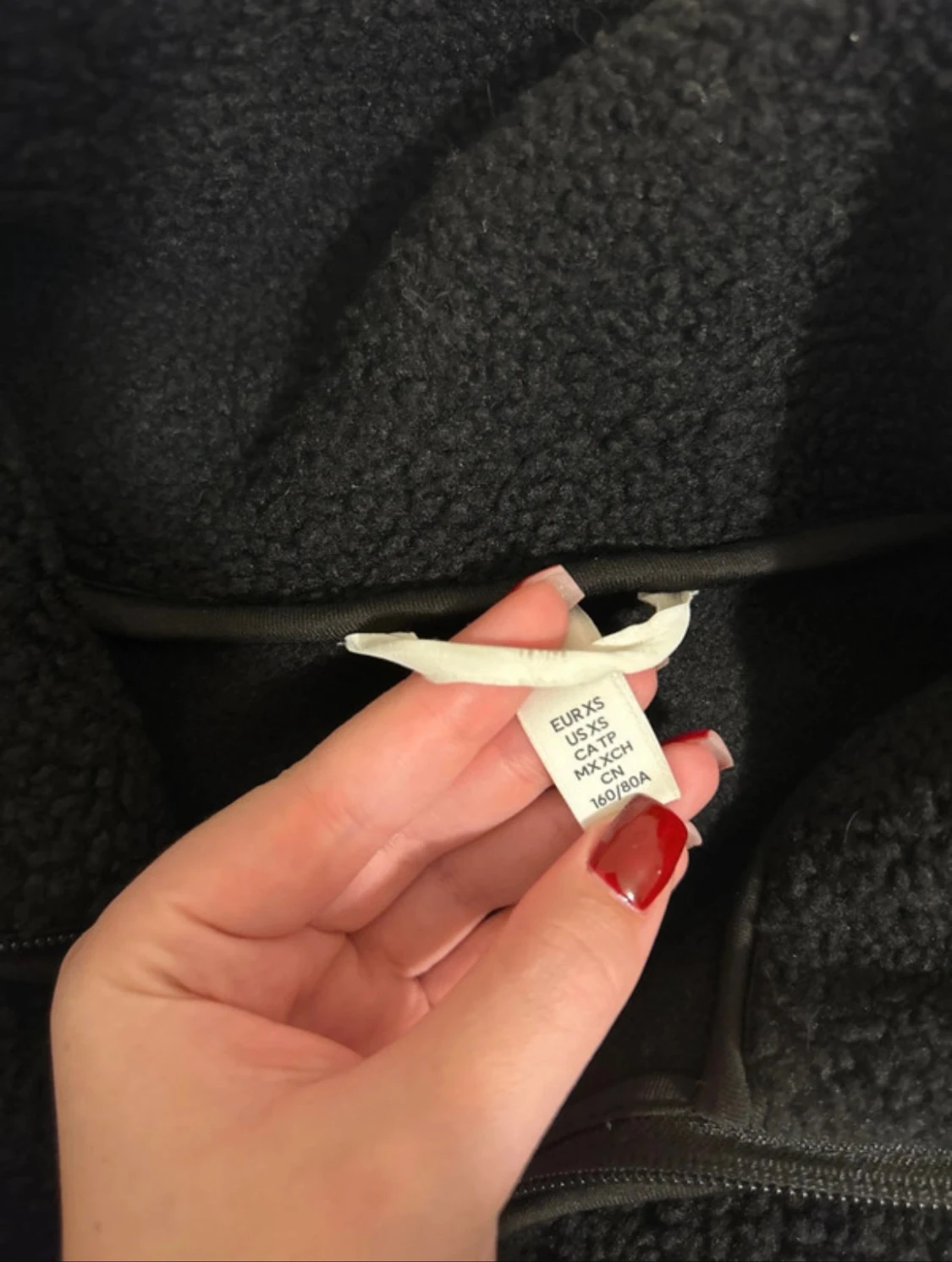 Svart Teddy jacka  - 1