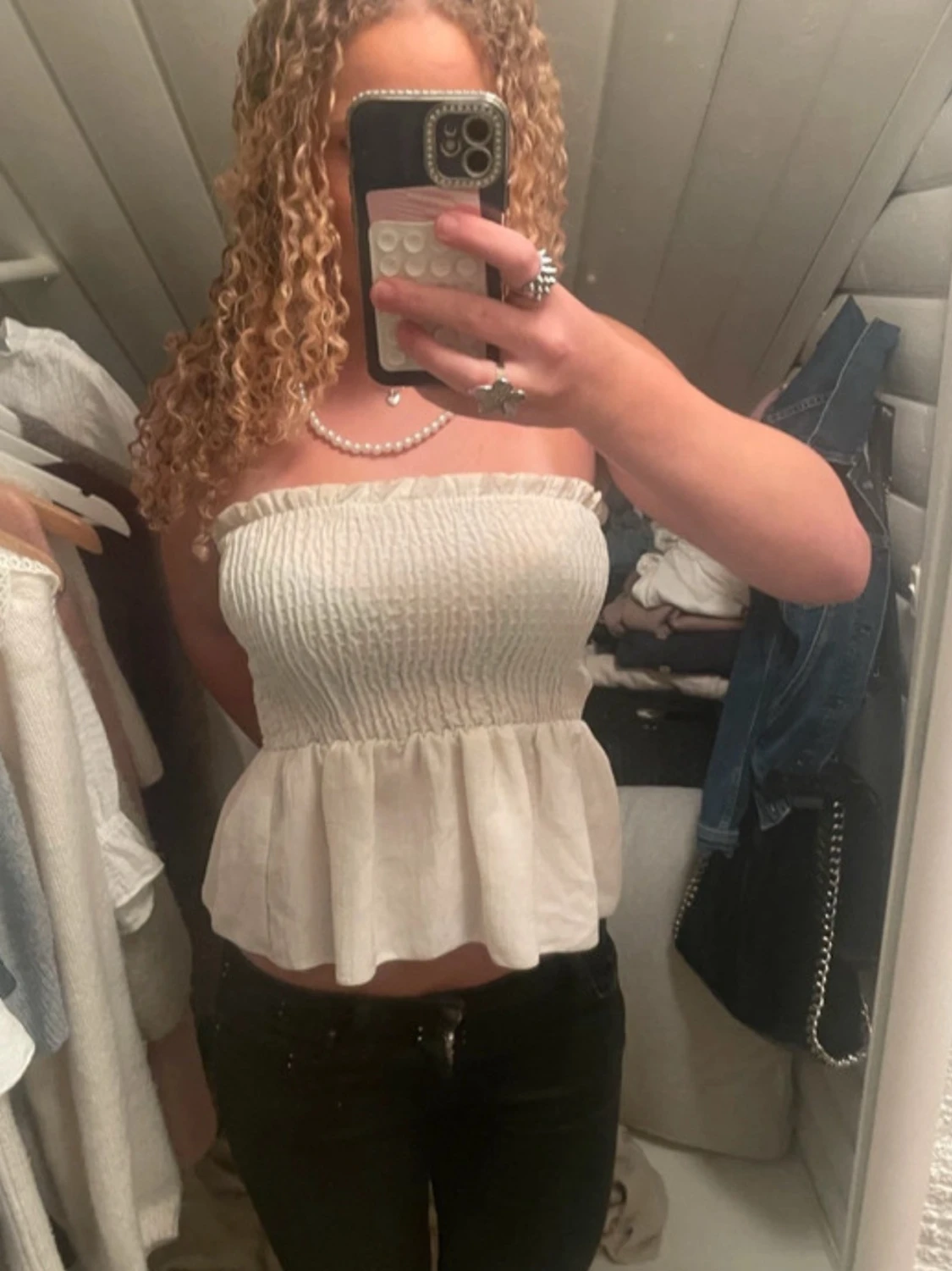 Vit tubtopp från New Look