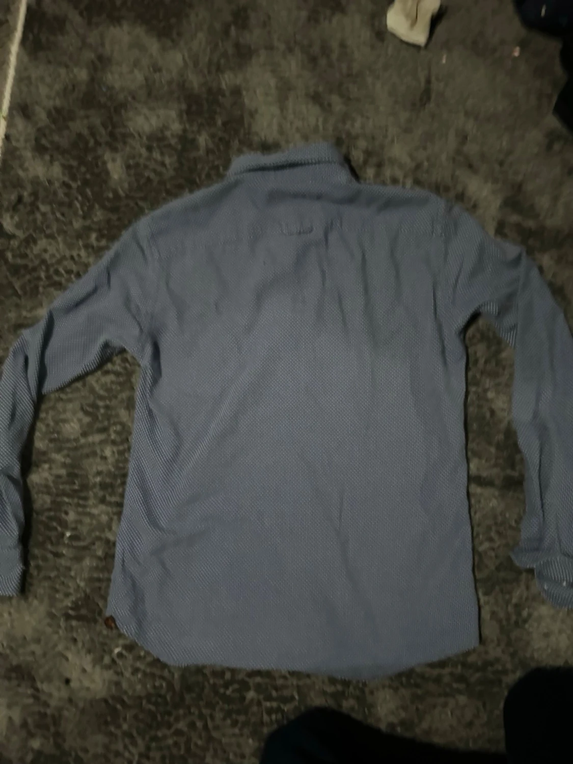 Blå mönstrad skjorta från Morris - 1