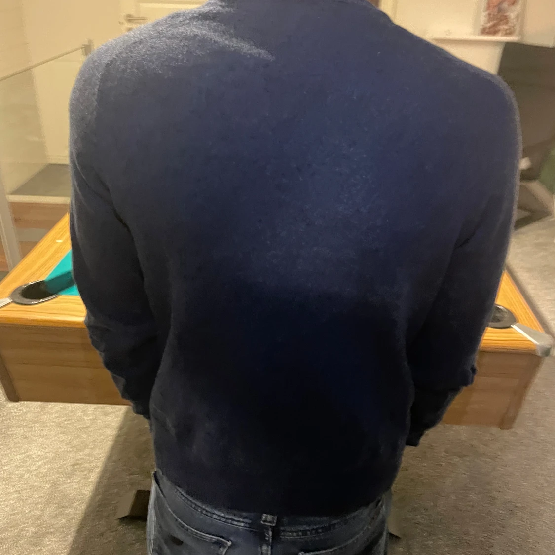 Mörkblå stickad tröja från Morris - 1