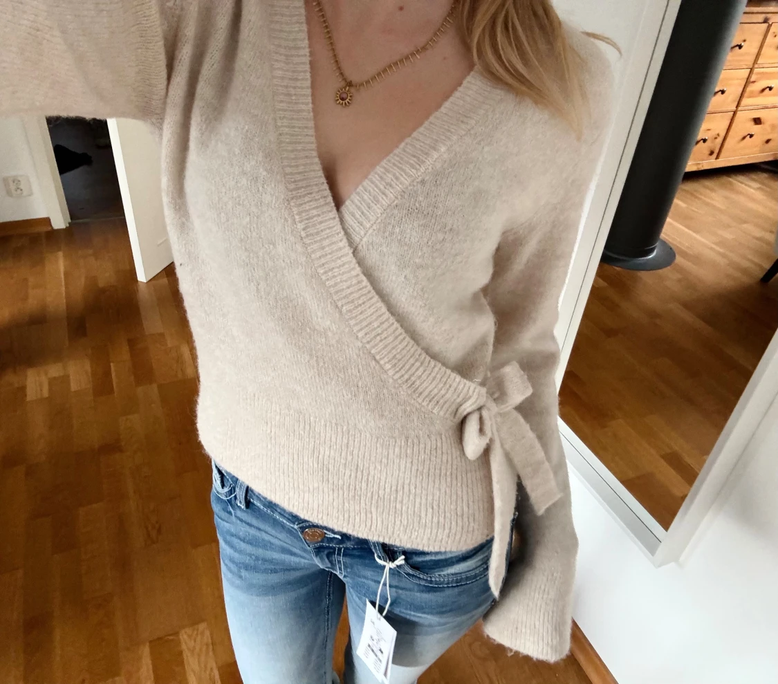 Gina wrap Knyt stickad  - 3