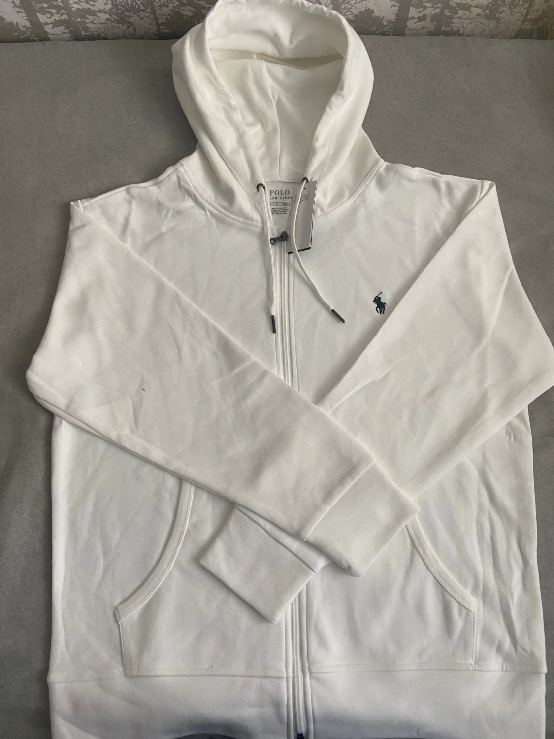 Vit hoodie från Polo Ralph Lauren