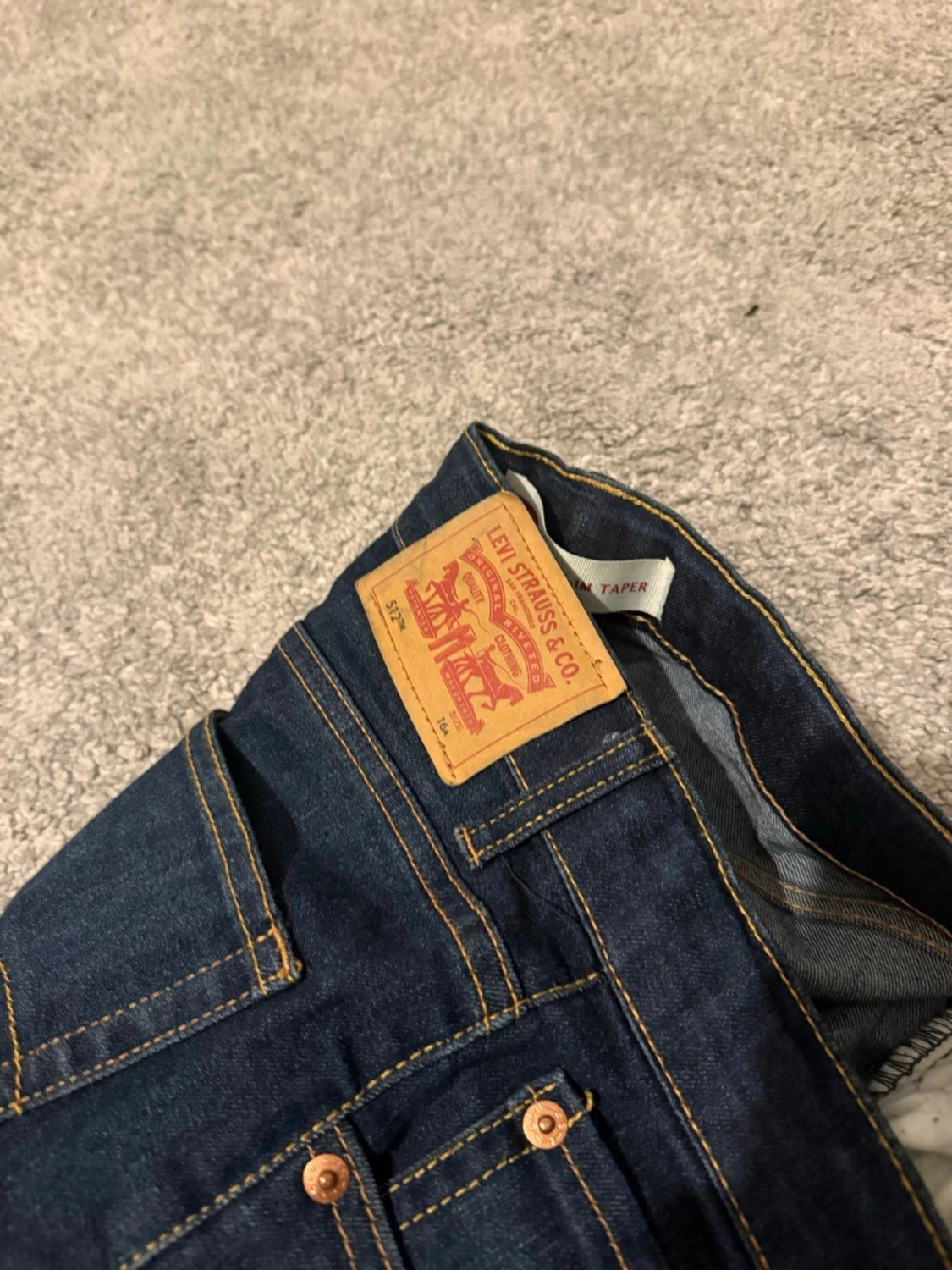 Levi's 512 mörkblå jeans - 5