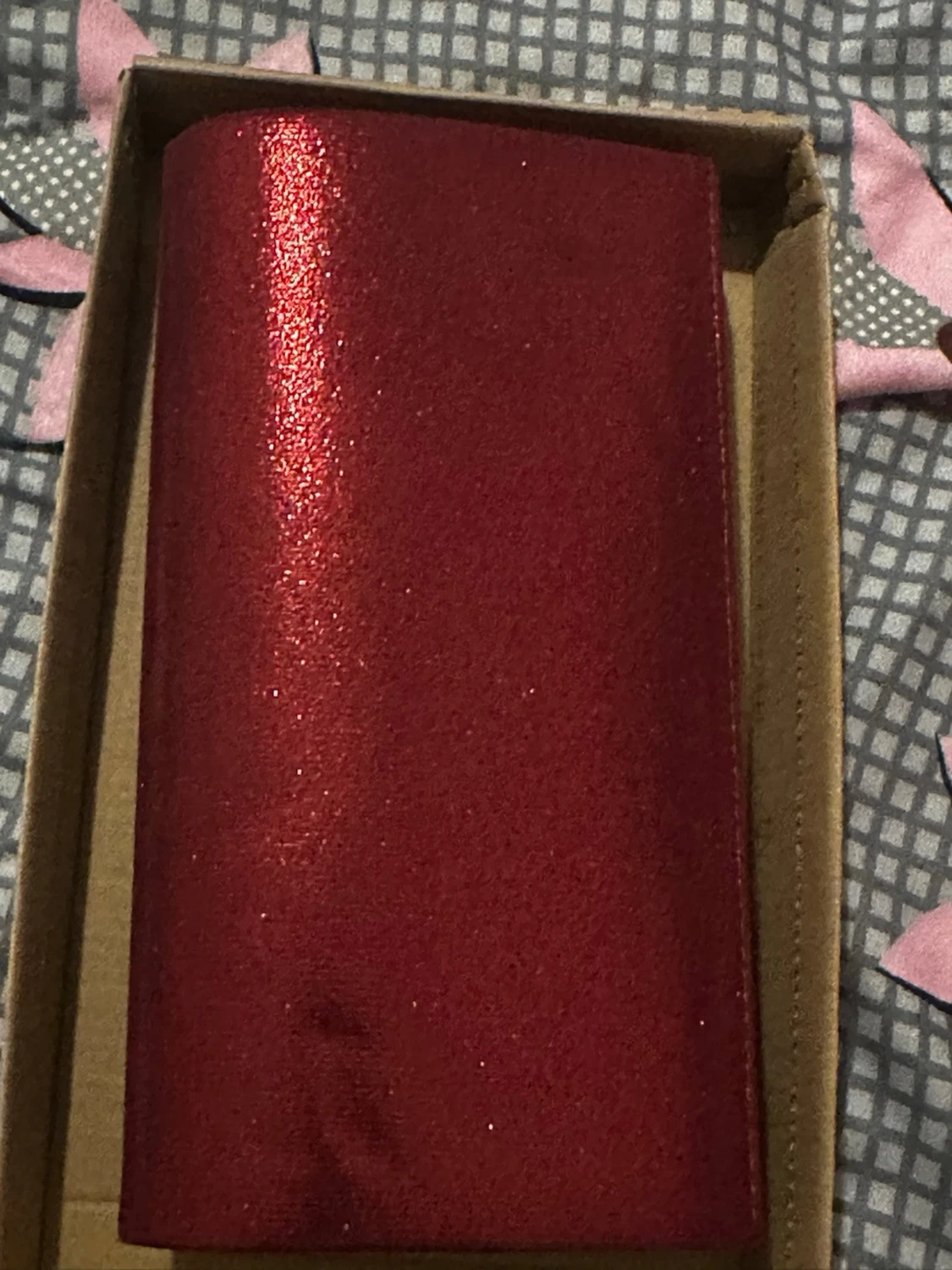 Röd glittrig kuvertväska/torba - 2