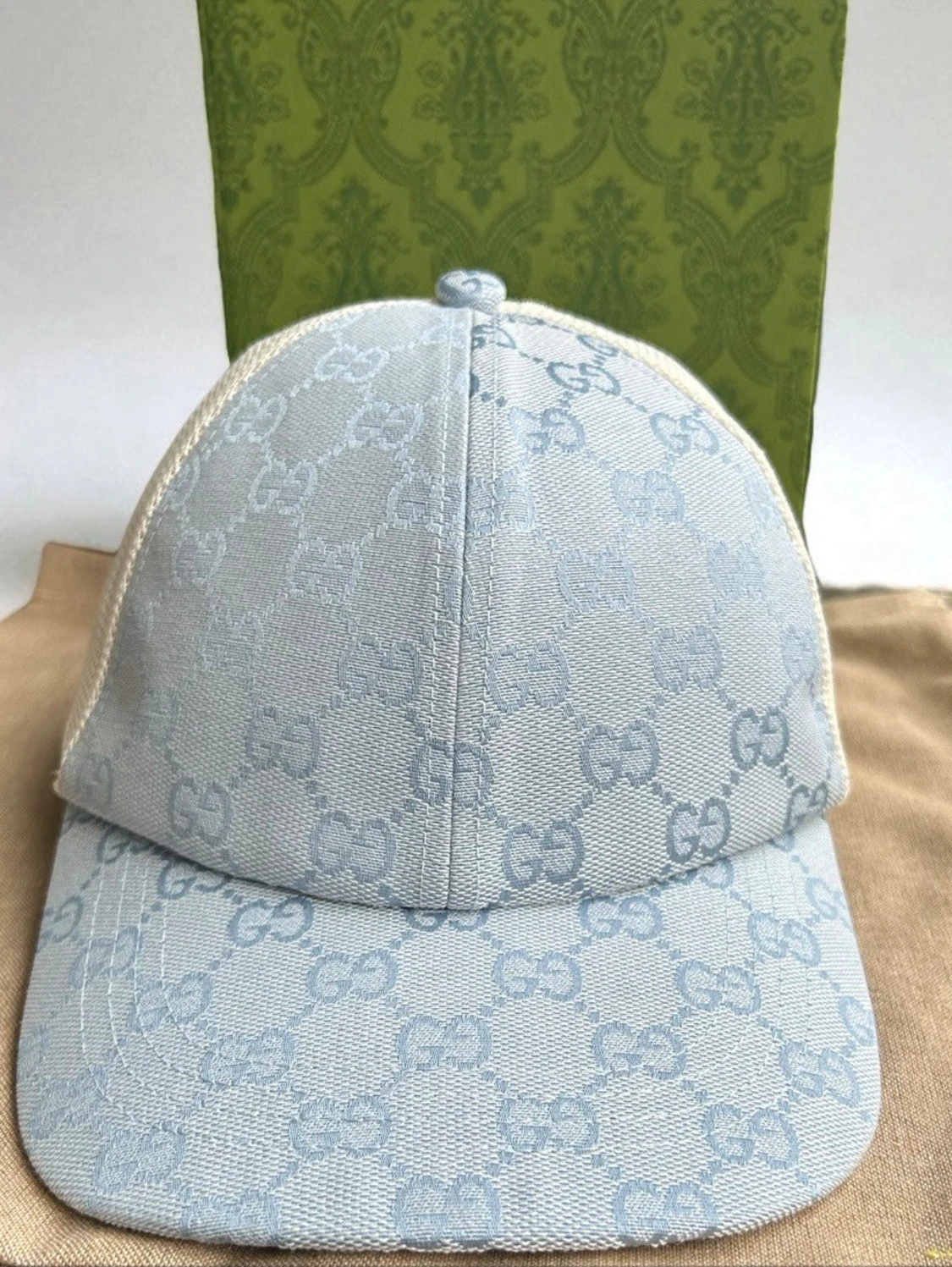 Ljusblå Gucci meshkeps - 1