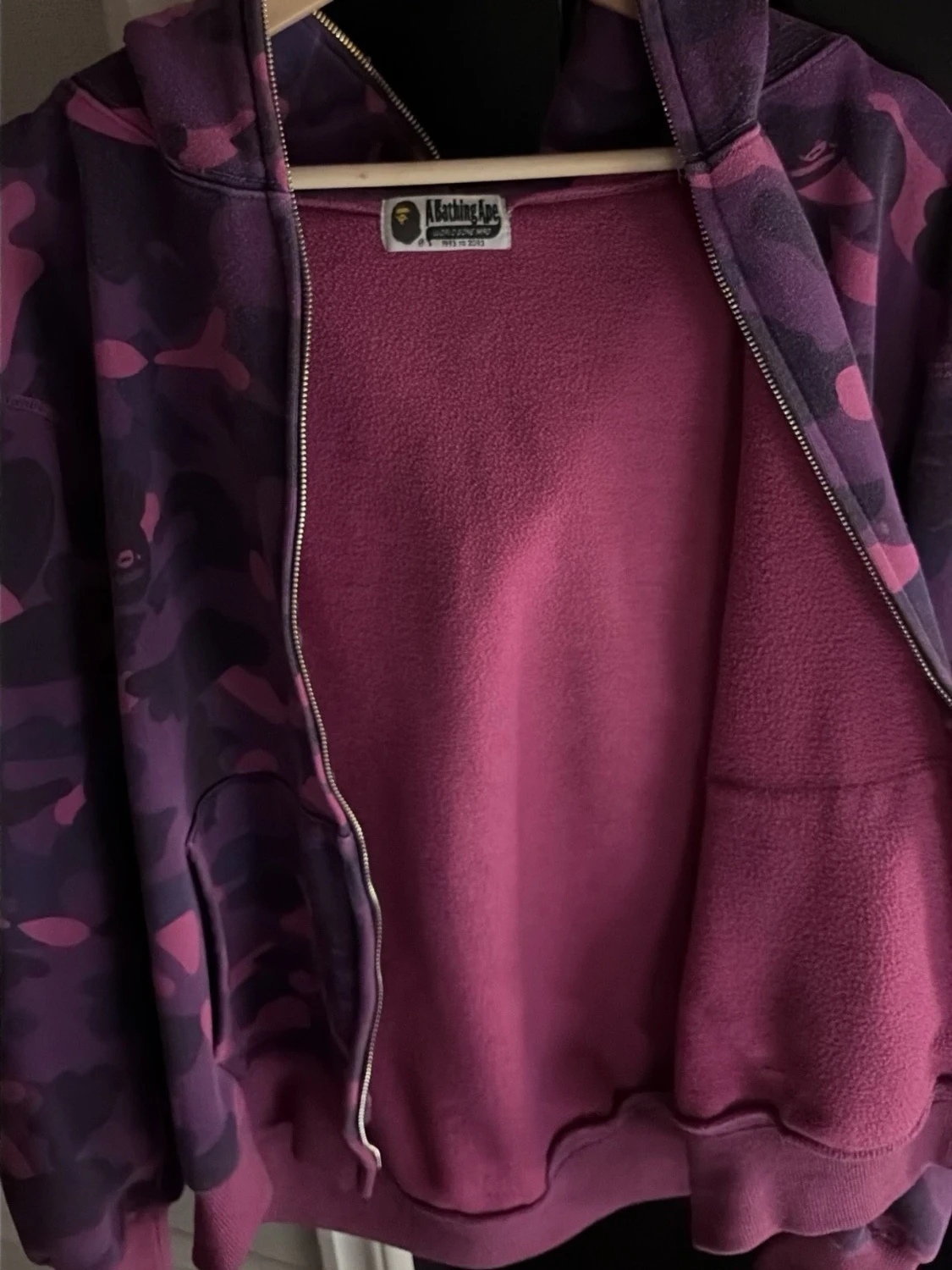 Lila BAPE hoodie  - 2