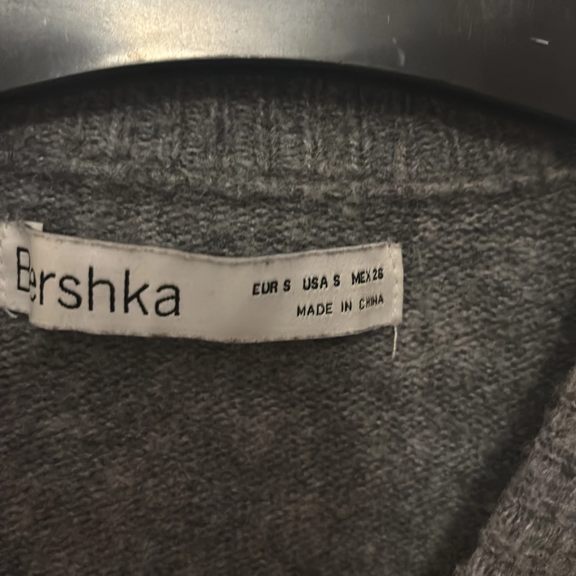 Grå stickad tröja från Bershka - 2