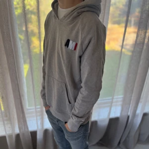 AMI paris hoodie - Mycket fint skick, en liten skada på armbågen. Nypris ca 3000kr. Storlek S/M, modellen är 175 cm, 65 kg. Skriv för mer information!