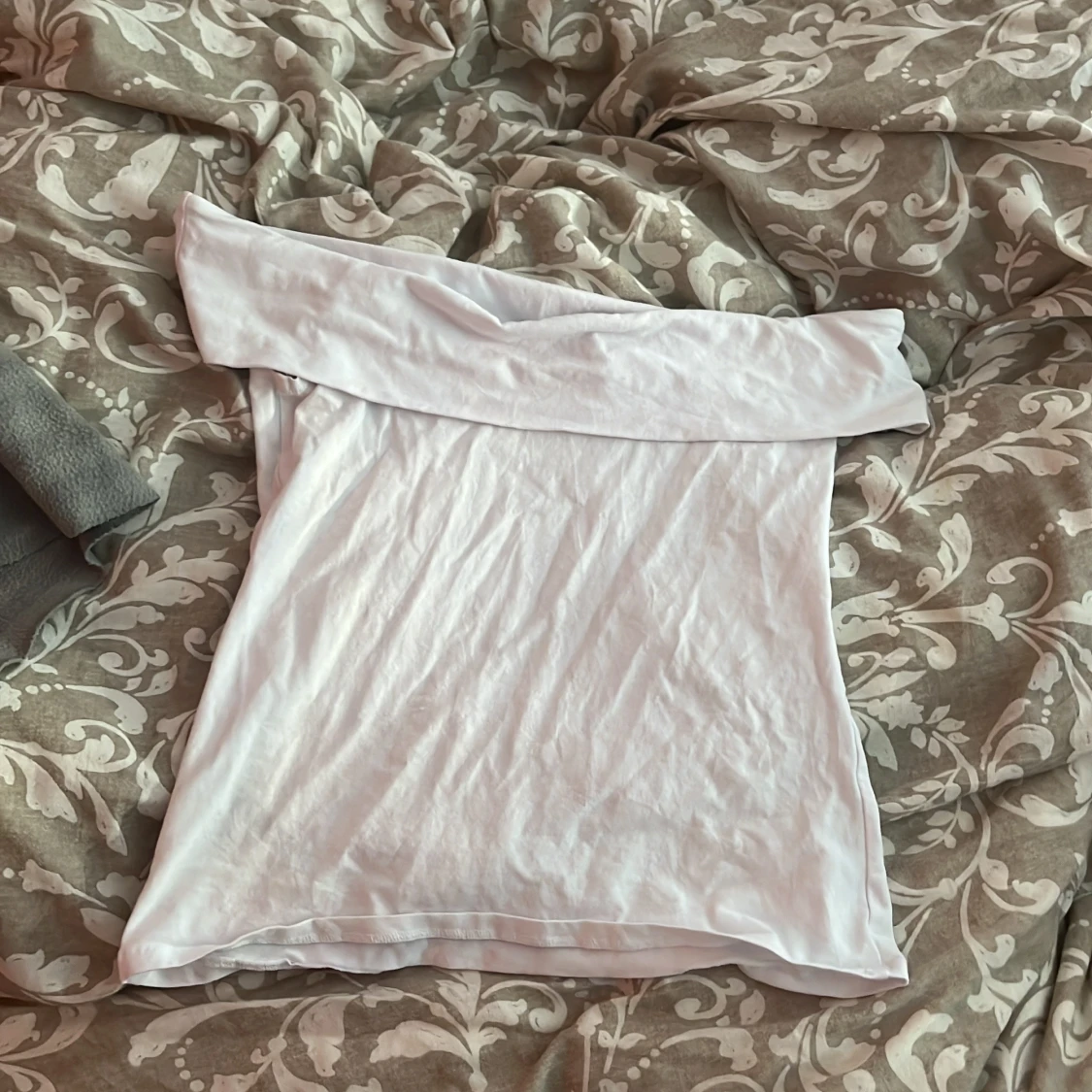 Vit offshoulder topp i bomull - 1