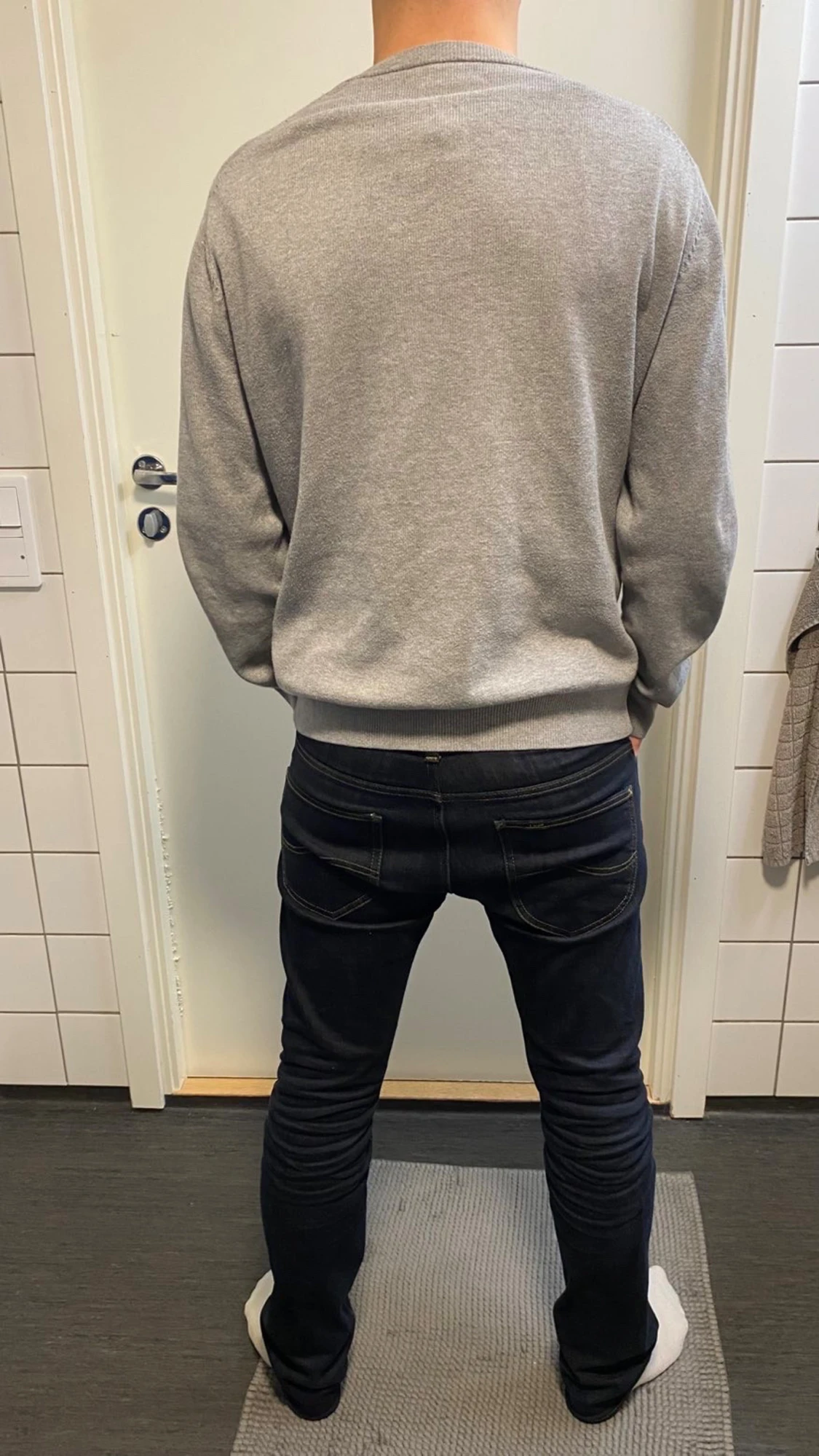 Grå GANT sweatshirt med tryck - 1