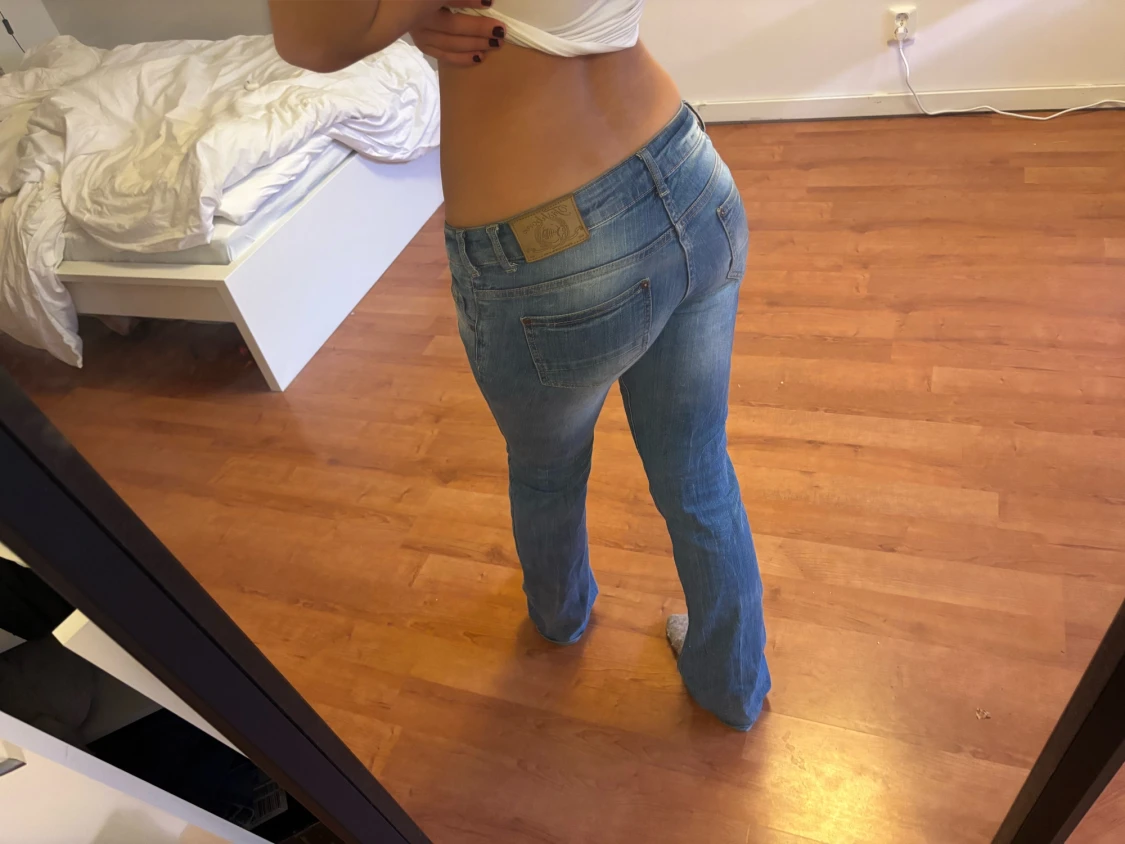 Lågmidjade bootcut jeans  - 3