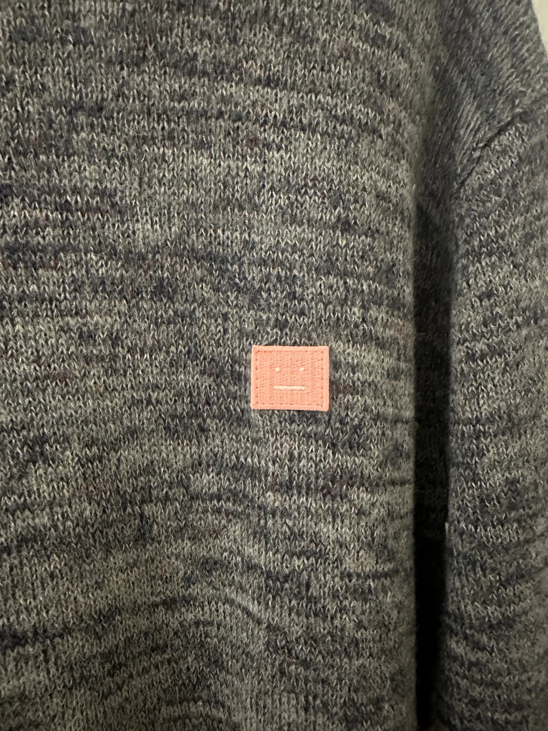 Grå stickad tröja Acne Studios - 1