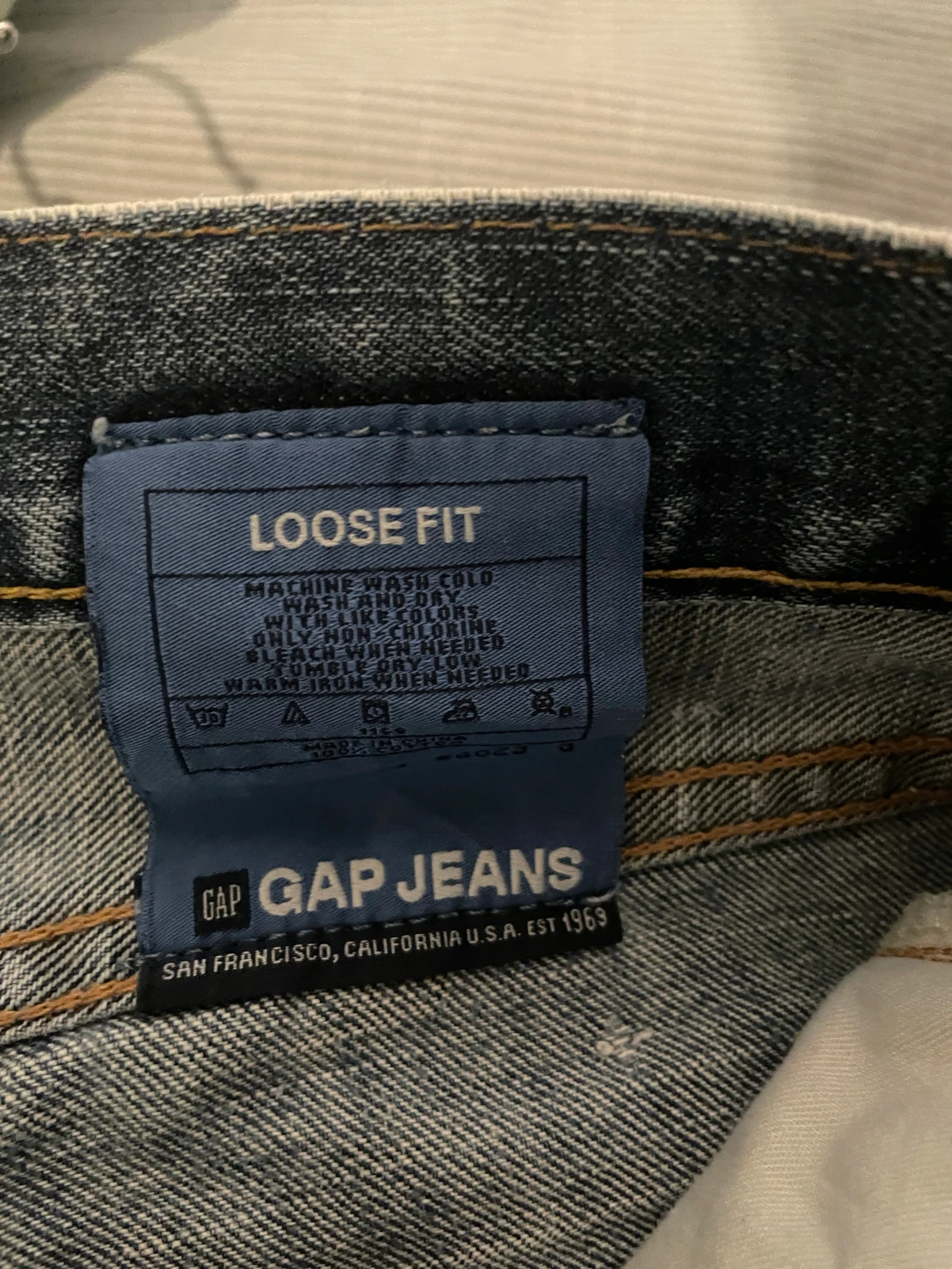 Blå loose fit jeans från GAP - 2