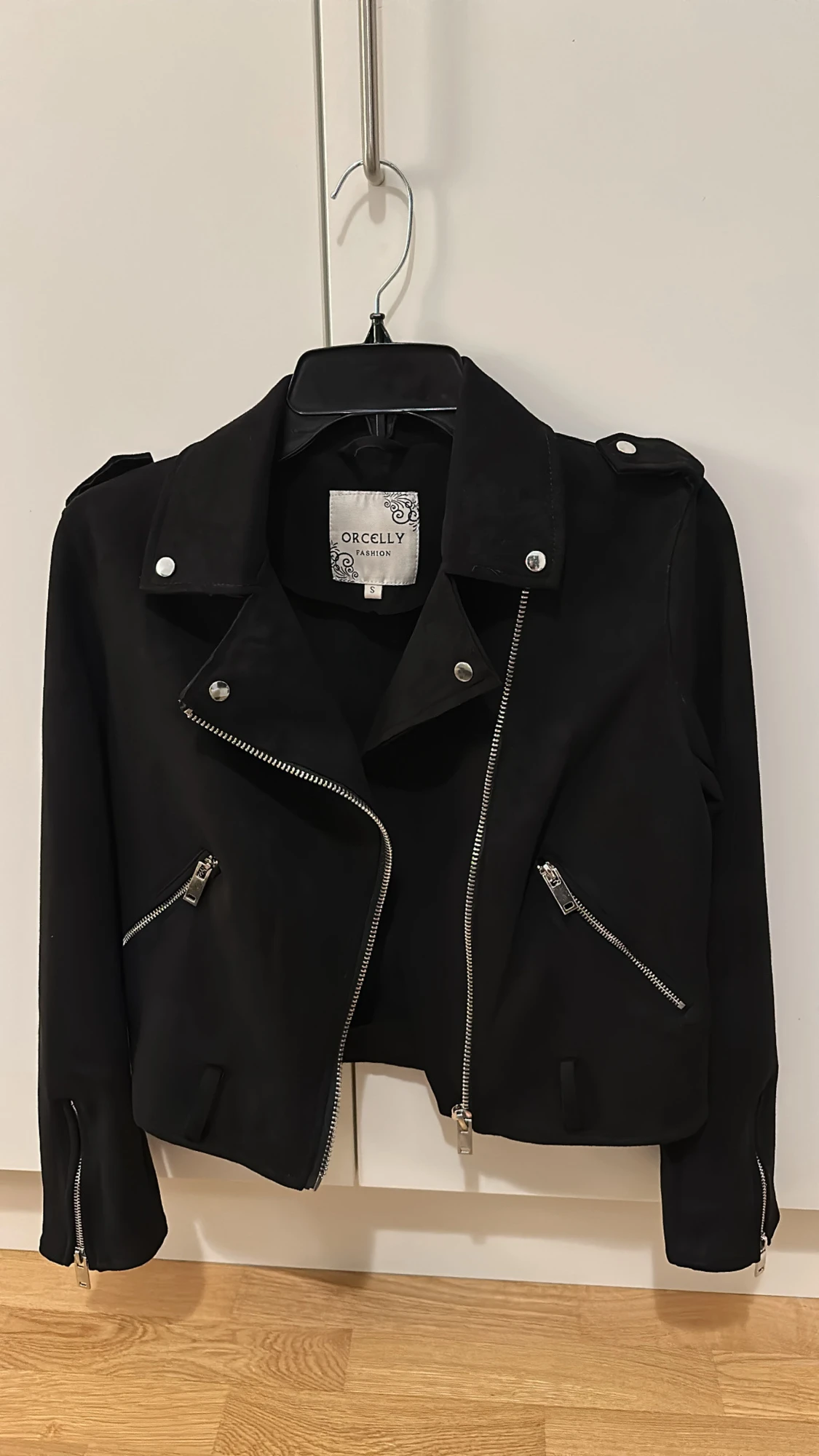 Svart skinnjacka Orcelly Fashion S - 1