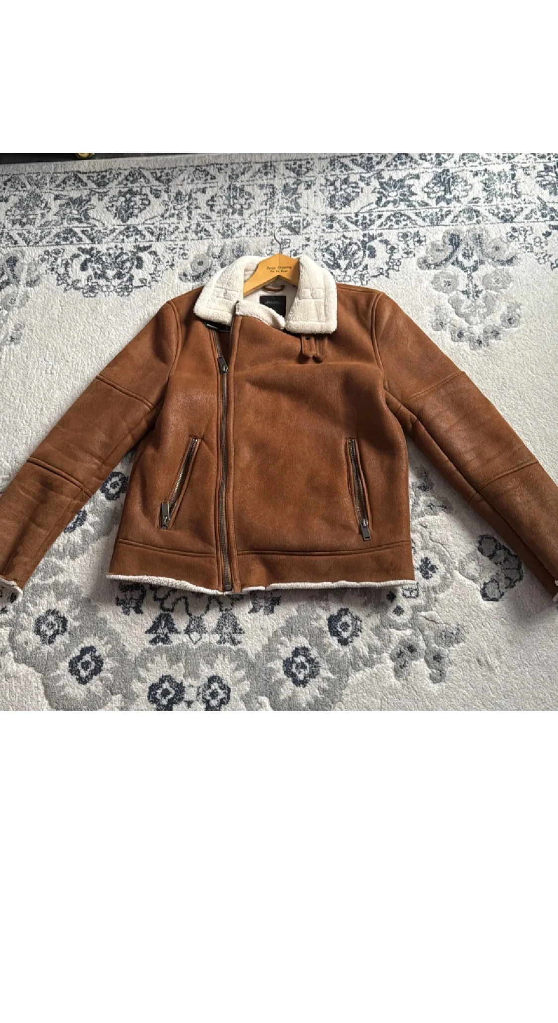 Brun teddyjacka från Burton Menswear