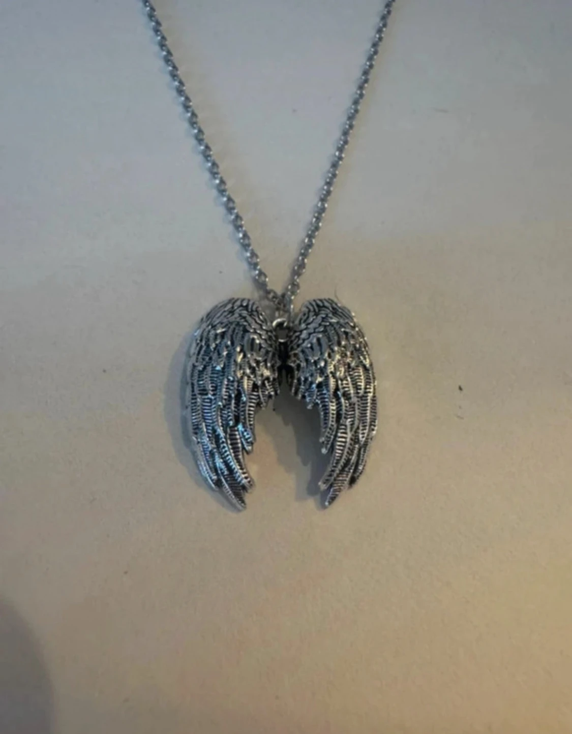 Änglavingar silverhalsband 