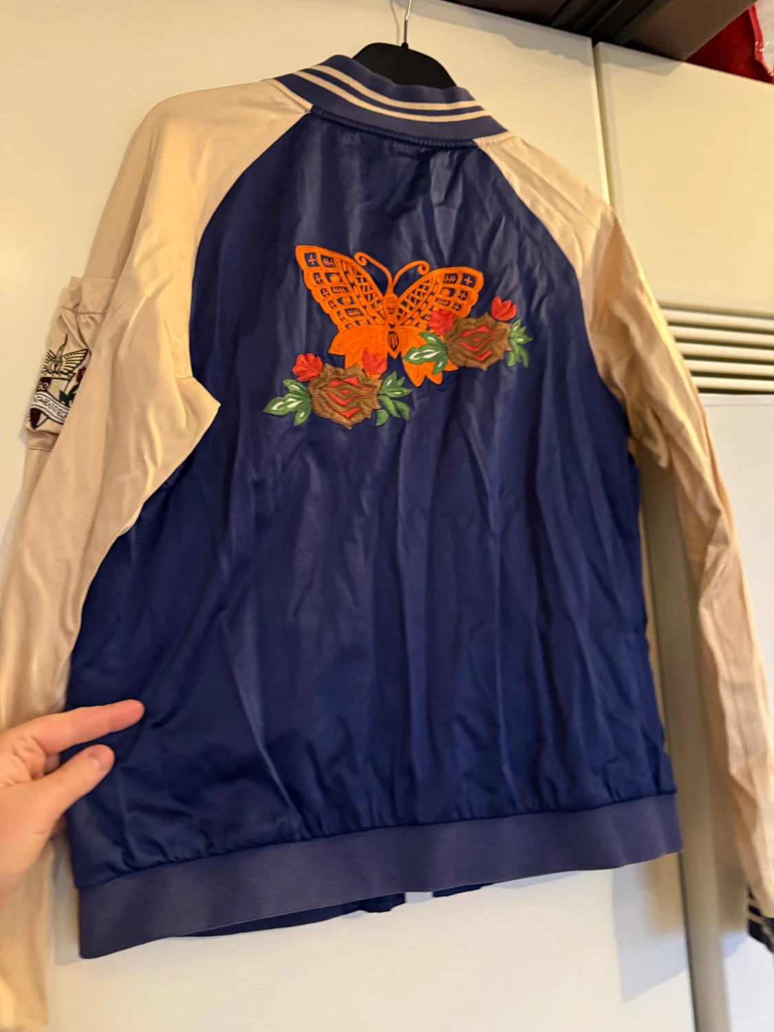 Blå bomberjacka Odd Molly med broderier - 5