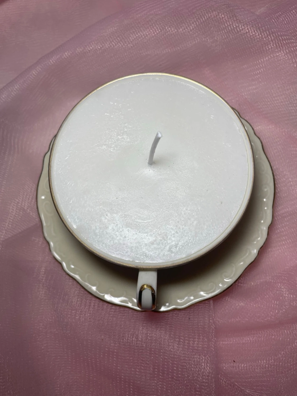 Doftljus i en tekopp i en vit färg nr 2 - 4