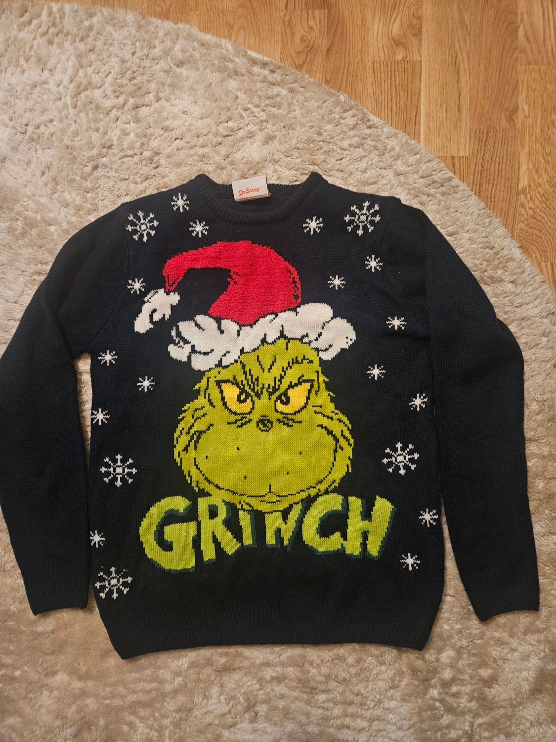 Svart Grinch jultröja från Dr. Seuss