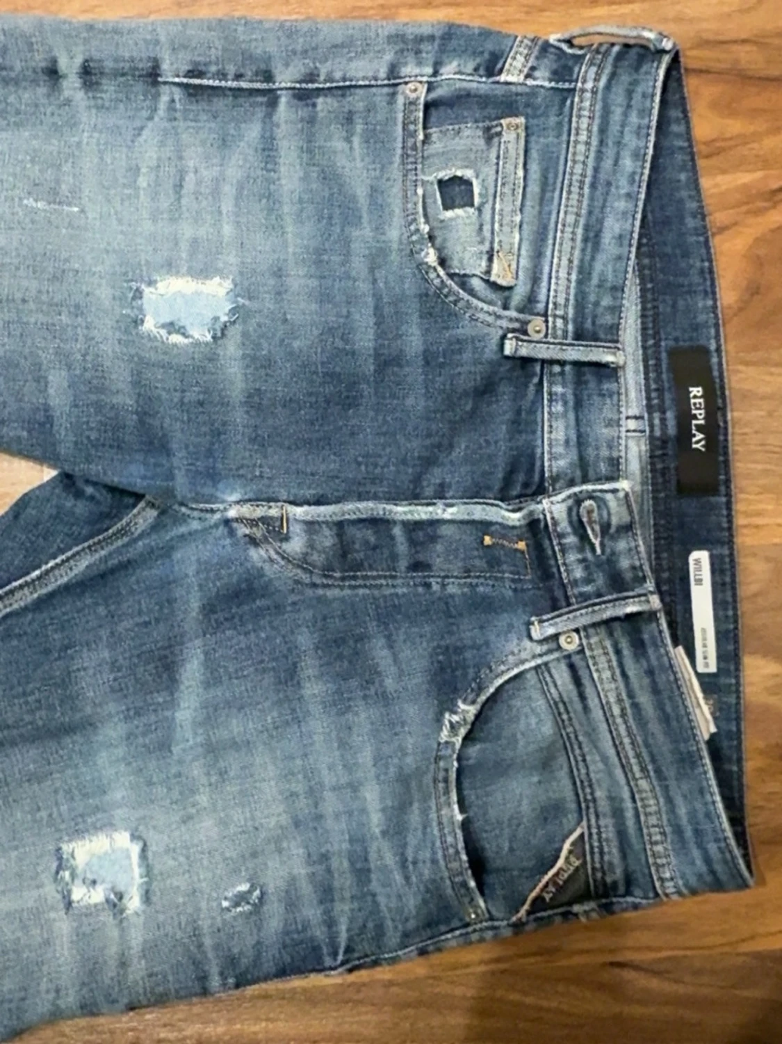 Replay slim fit blå jeans, W30 L32 - 2
