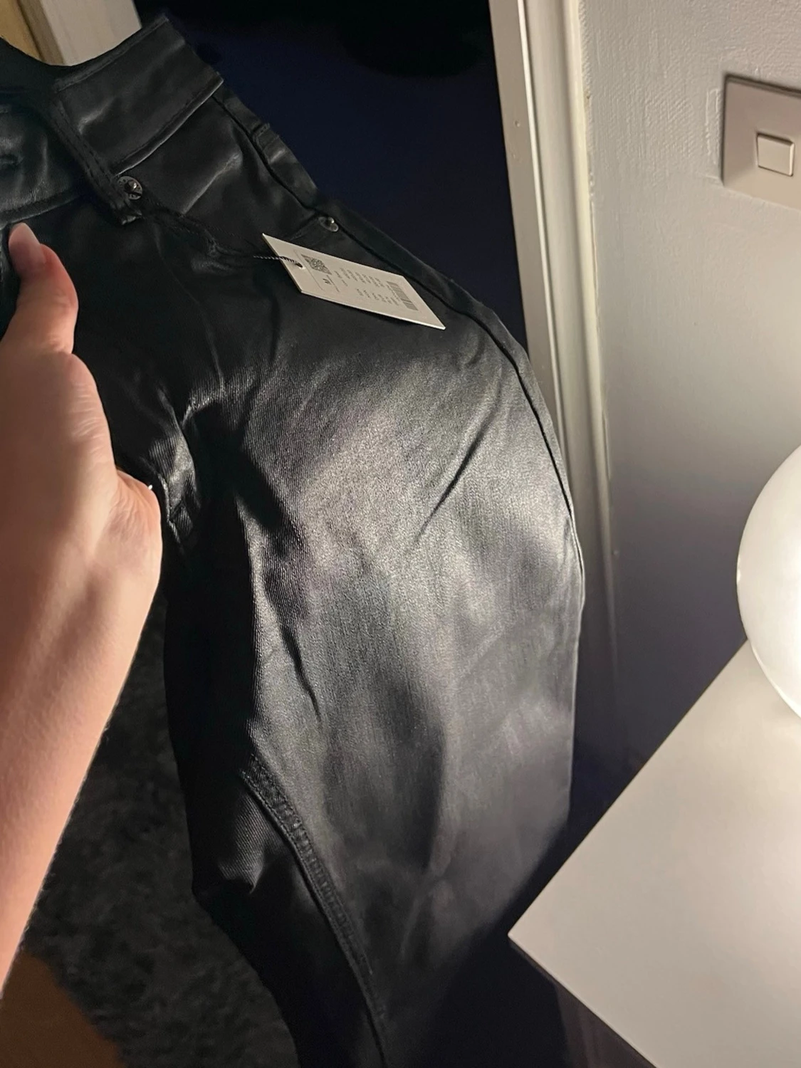 Svarta skinn byxor från 157 - 2