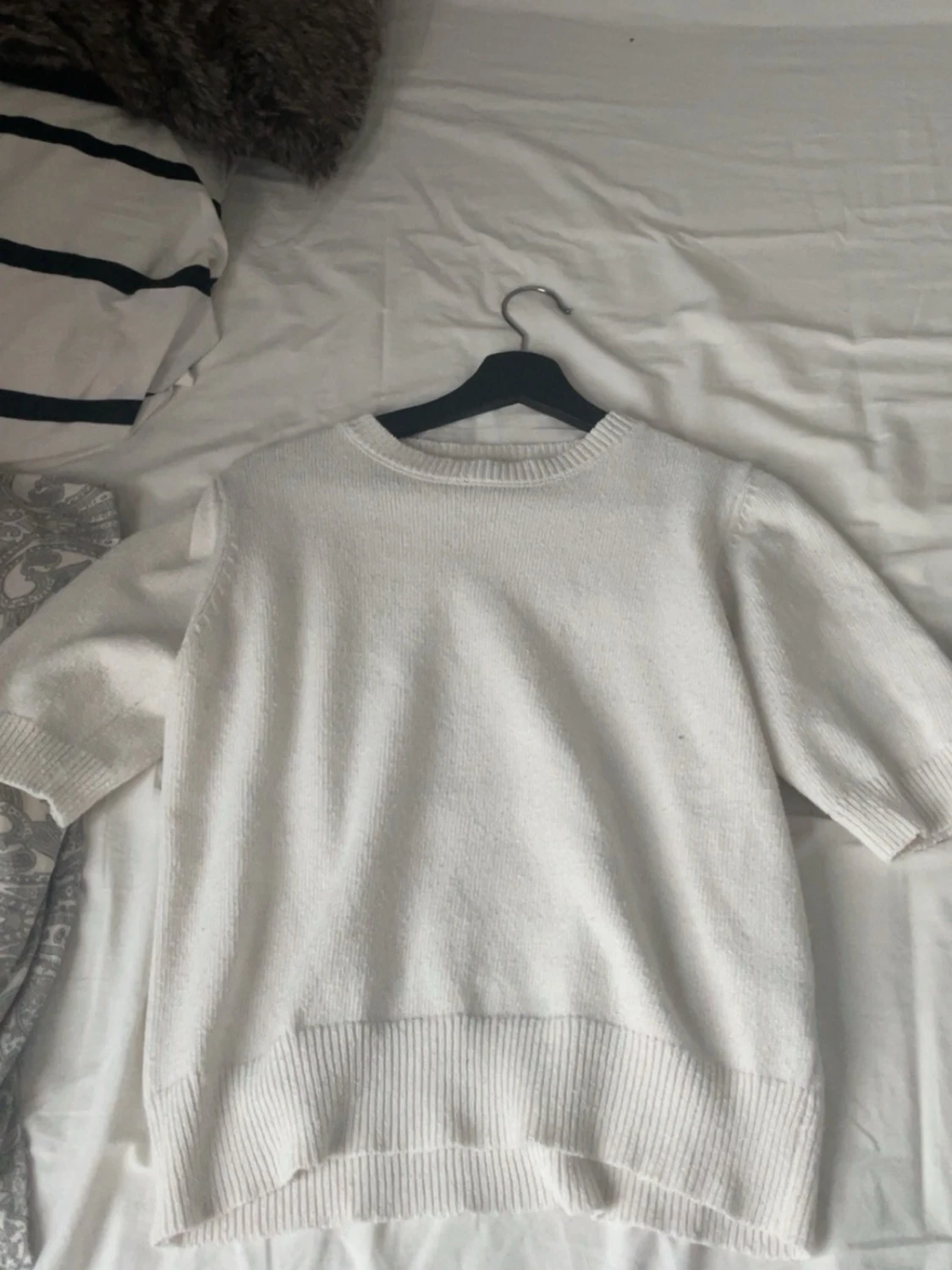 Vit stickad tröja från Dazy