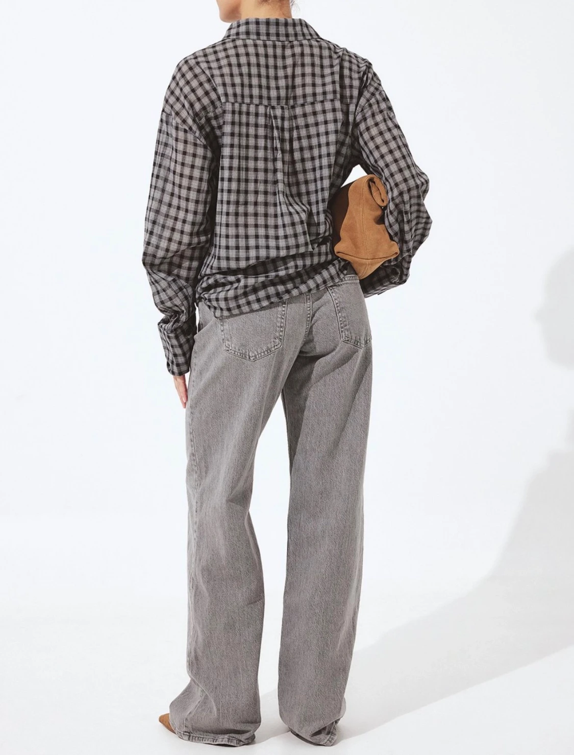 Grå low waist jeans från nakd - 3