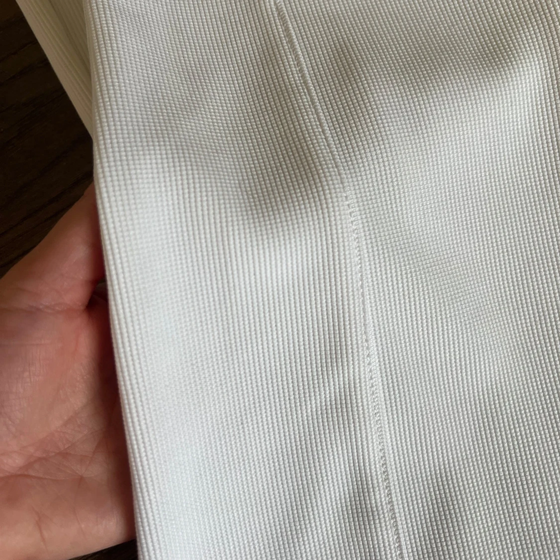 Vita ribbade bootcut byxor - 2