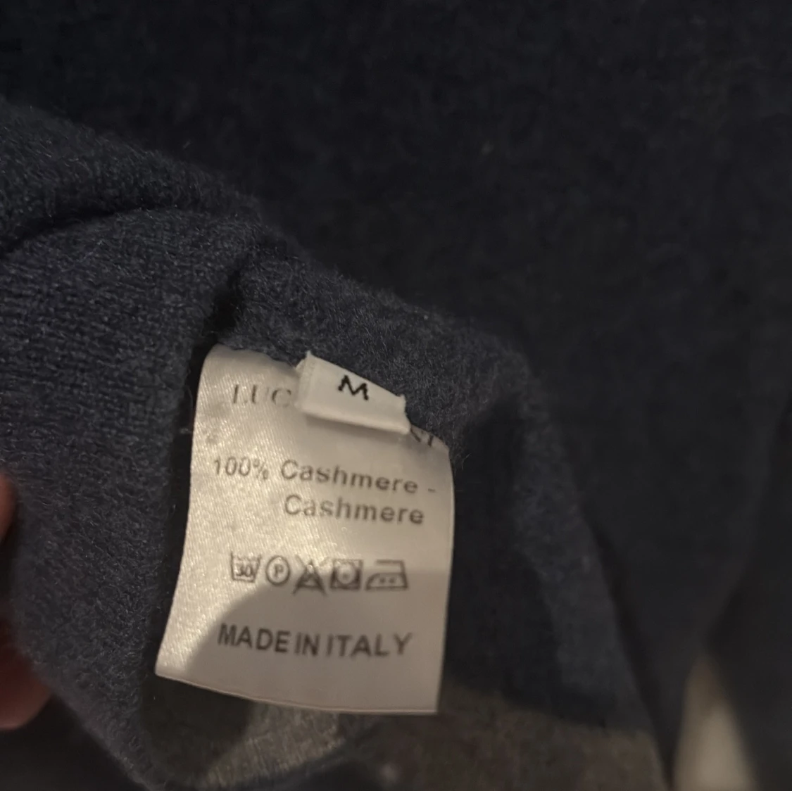 Blå kashmirtröja från Luca Faloni  - 3