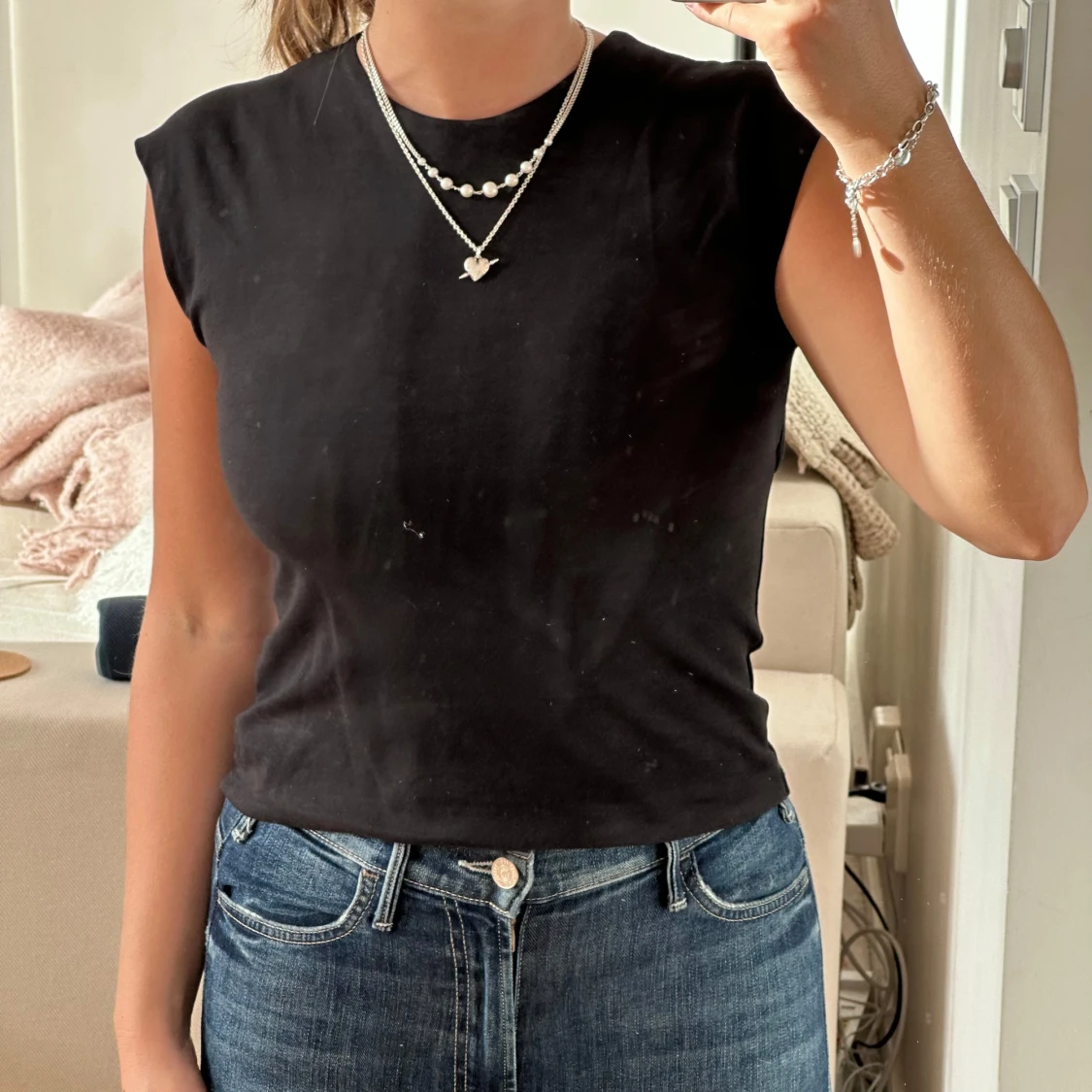 Svart topp med öppen rygg från La Comet - 1