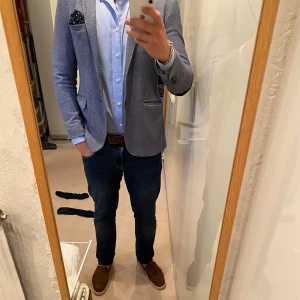 Kavaj massimo dutti medium - Kavaj massimo dutti storlek medium blå