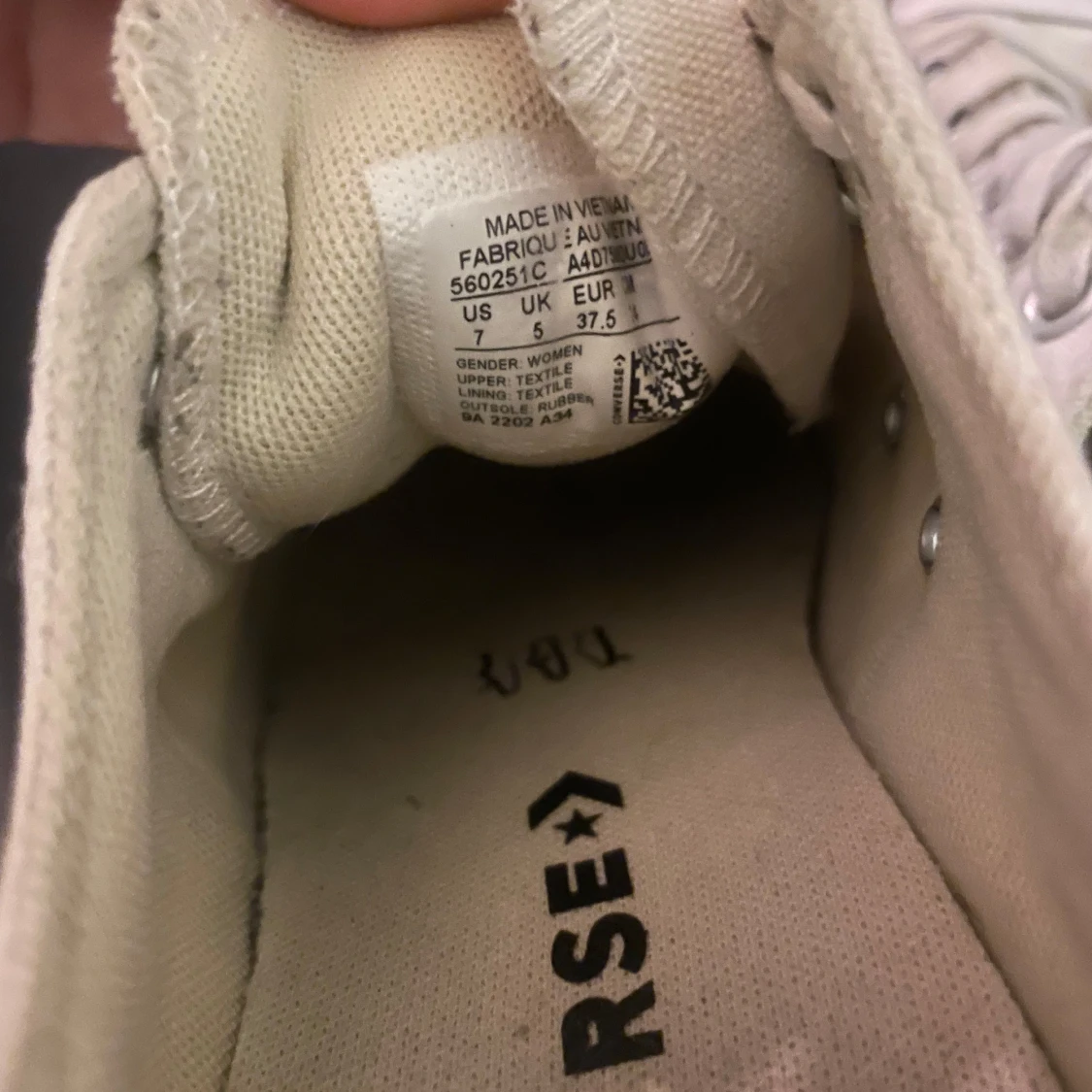 Vita Converse sneakers med platåsula - 1