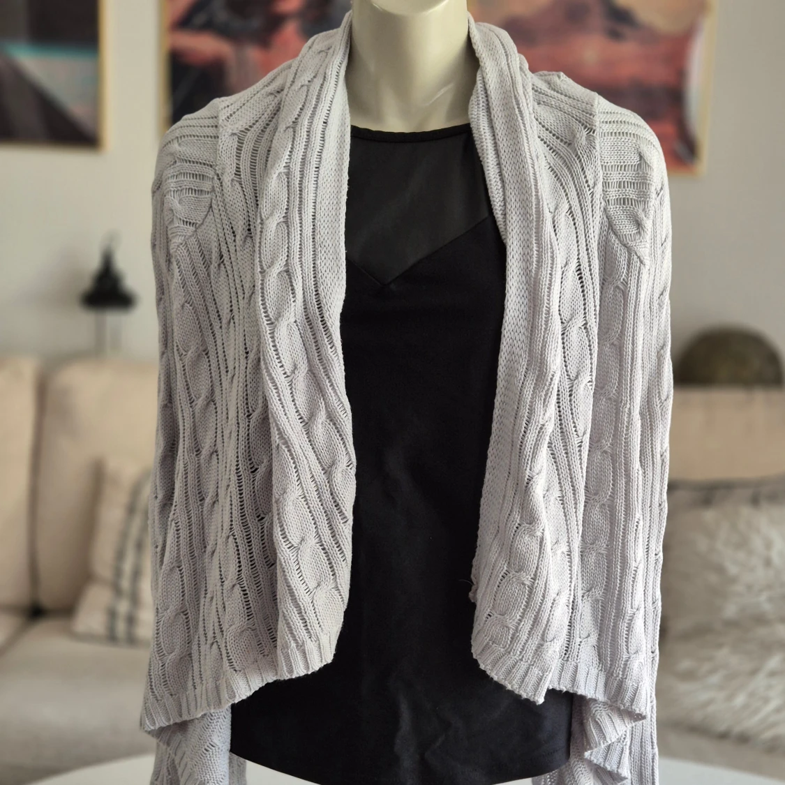 Ljusgrå kofta * stl M * Bondelid